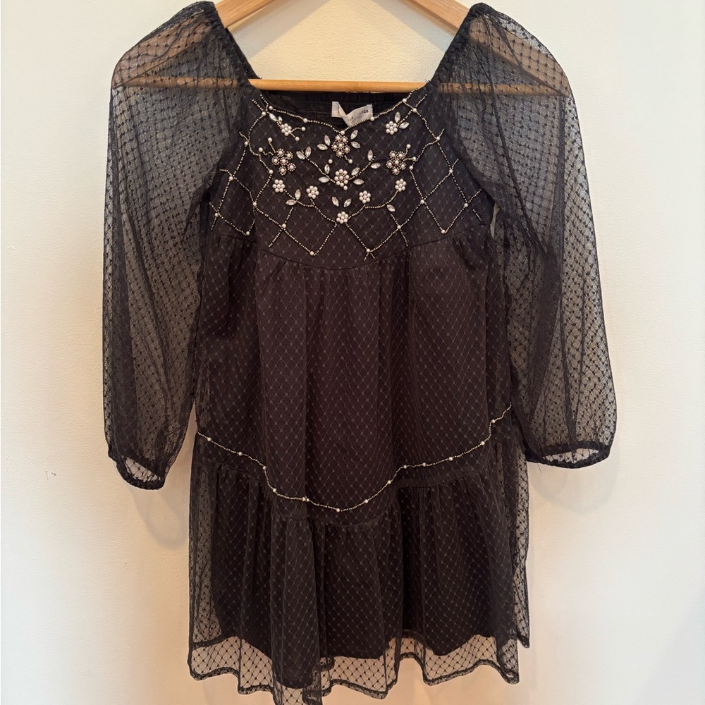 Zara party tulle jewels dress girls‎ 8 yrs old